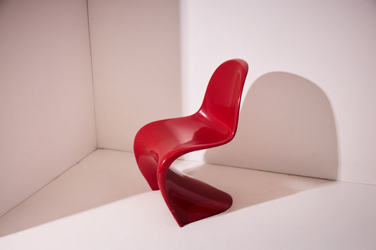 Early Herman Miller Fiberglass Panton Chair – Translucent Red