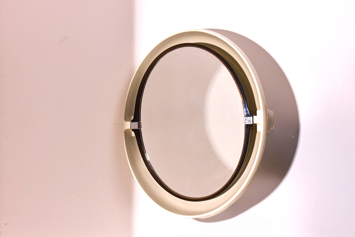 Alibert – Round Mirror with Integrated Frame, Europe 1970s-baan-collection