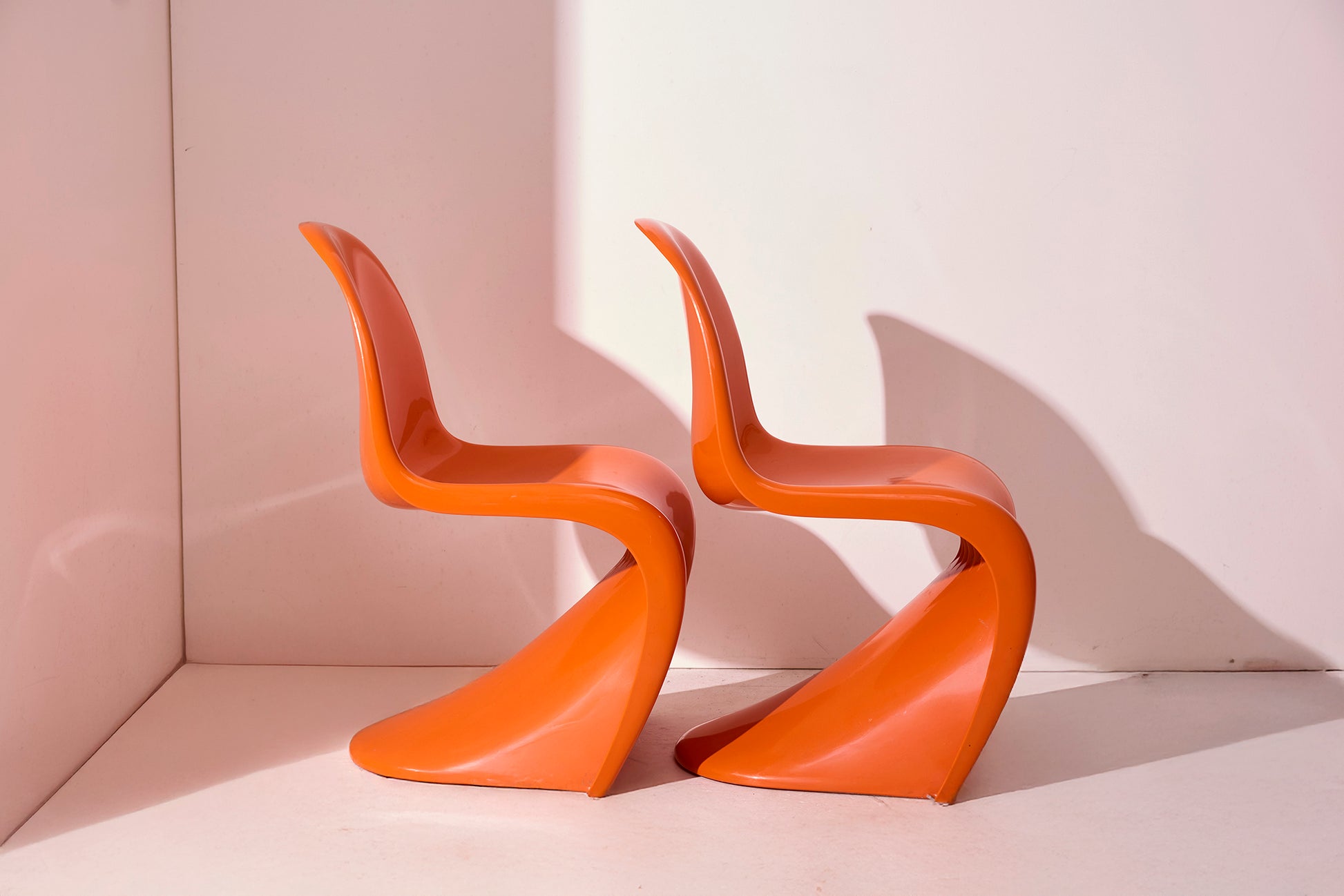 Verner Panton for Herman Miller -Baan Collection-frontal-Space Age Chair-early Herman Miller chairs