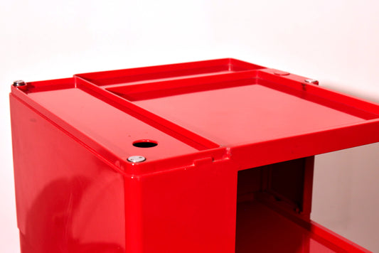 Joe Colombo – Boby Trolley, Red, Italy 1970s-baancollection-closeup