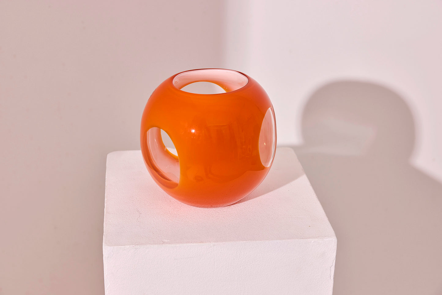 Orange Art Glass Vase – Unikat Handmade-baancollection-04