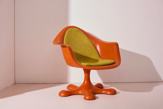 Orion Chair by Eero Aarnio (orange) -Baan collection-1970s