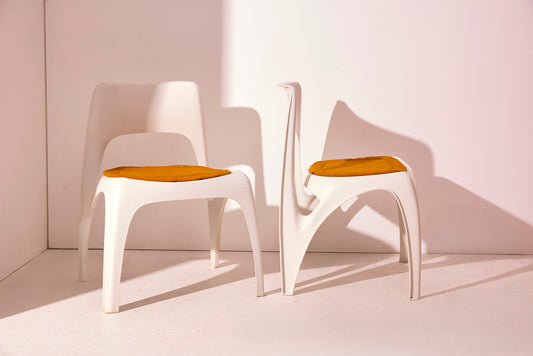 Preben Fabricius Space Age Chairs — Set of two-baancollection-white