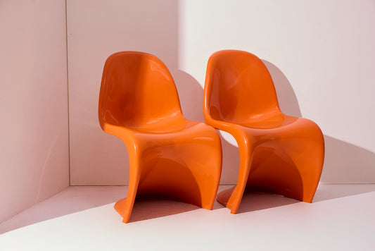 Verner Panton for Herman Miller -Baan Collection-frontal-Space Age Chair-set of 2