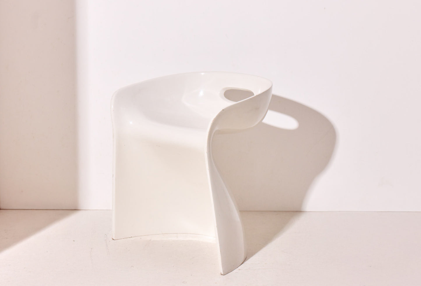 Vintage Sculptural Plywood Chair — 1970s-baancollection-side